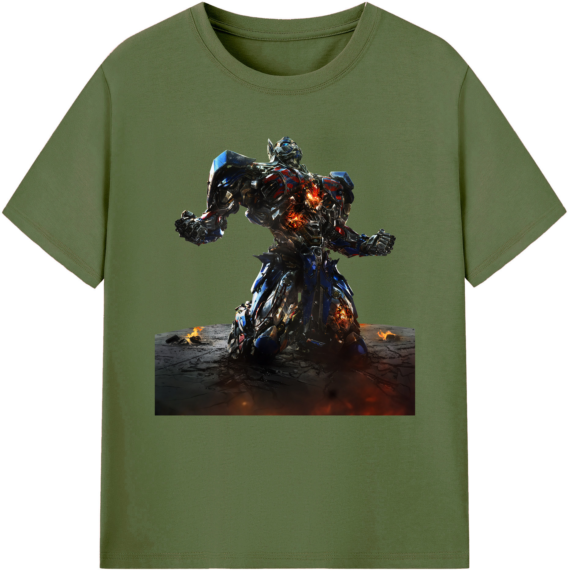 （画像用） Transformers トランスフォーマー 綿100％半袖Tシャツ（フロントプリント）